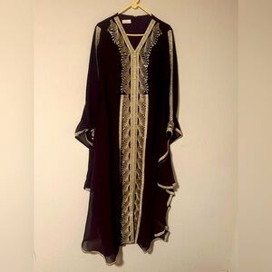 Kaftan elegant purple